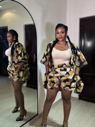 Temi Medium Ankara Short Set 001