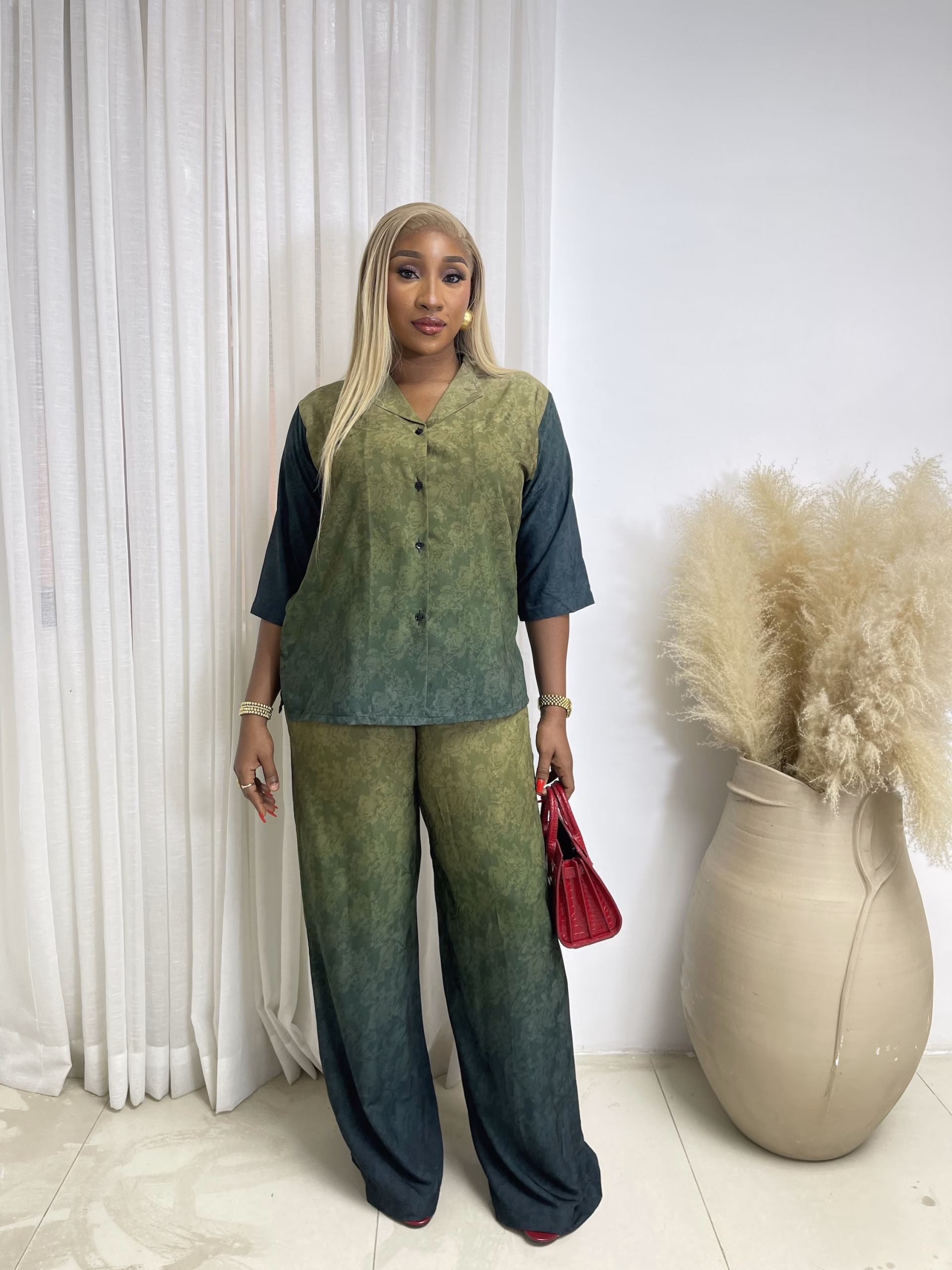 Lizzy Silk Two Piece Set 001